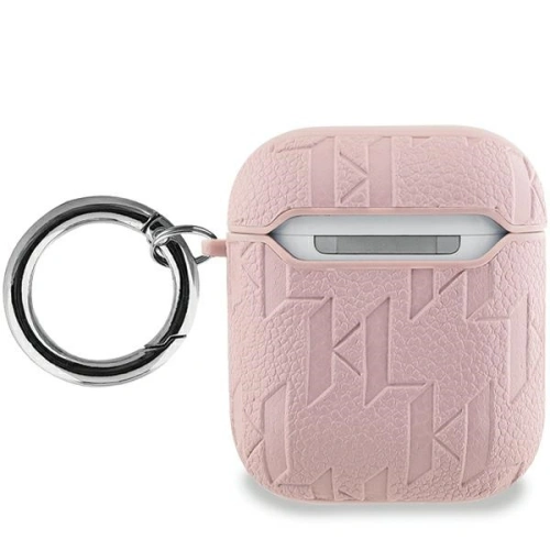 Kup Etui Karl Lagerfeld KLA2PGCHPP Apple AirPods 1/2 borító Monogram Choupette Head rózsaszín/pink - KLD2034 - {ean13} - Sklep Home Screen