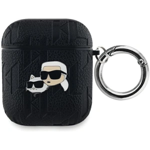 Kup Etui Karl Lagerfeld KLA2PGKCPK Apple AirPods 1/2 cover Monogram Karl & Choupette Head negru/black - KLD2035 - {ean13} - Sklep Home Screen