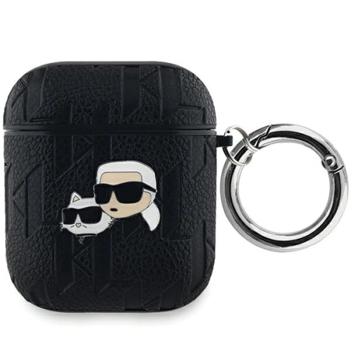 Kup Case Karl Lagerfeld KLA2PGKCPK Apple AirPods 1/2 Hülle Monogramm Karl & Choupette Kopf schwarz/black - KLD2035 - {ean13} - Sklep Home Screen