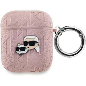 Buy Karl Lagerfeld KLA2PGKCPP Apple AirPods 1/2 cover Monogram Karl & Choupette Head pink - KLD2036 - {ean13} - Home Screen Store Europe