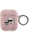 Etui Karl Lagerfeld KLA2PGKCPP Apple AirPods 1/2 borító Monogram Karl & Choupette Fej rózsaszín/pink