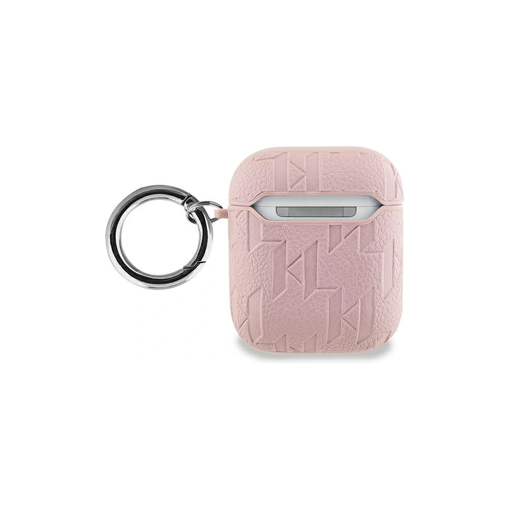 Etui Karl Lagerfeld KLA2PGKCPP Apple AirPods 1/2 cover Monogram Karl & Choupette Head różowy/pink