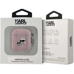 Kup Etui Karl Lagerfeld KLA2PGKCPP Apple AirPods 1/2 cover Monogram Karl & Choupette Head roz/roz - KLD2036 - {ean13} - Sklep Home Screen