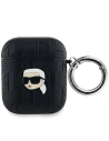 Etui Karl Lagerfeld KLA2PGKIPK Apple AirPods 1/2 husă Monogram Karl Head negru/black