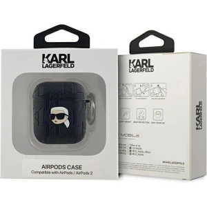 Kup Etui Karl Lagerfeld KLA2PGKIPK Apple AirPods 1/2 husă Monogram Karl Head negru/black - KLD2037 - {ean13} - Sklep Home Screen