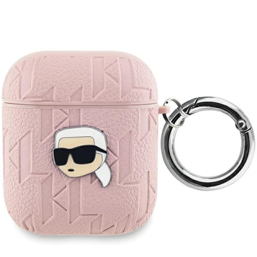 Kup Etui Karl Lagerfeld KLA2PGKIPP Apple AirPods 1/2 kryt Monogram Karl Head růžový/pink - KLD2038 - {ean13} - Sklep Home Screen
