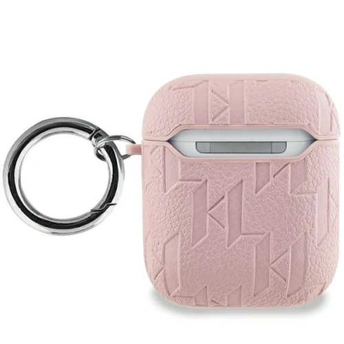 Kup Etui Karl Lagerfeld KLA2PGKIPP Apple AirPods 1/2 cover Monogram Karl Head różowy/pink - KLD2038 - {ean13} - Sklep Home Screen