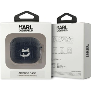 Kup Etui Karl Lagerfeld KLA3PGCHPK Apple AirPods 3 cover Monogram Choupette Head czarny/black - KLD2039 - {ean13} - Sklep Home Screen