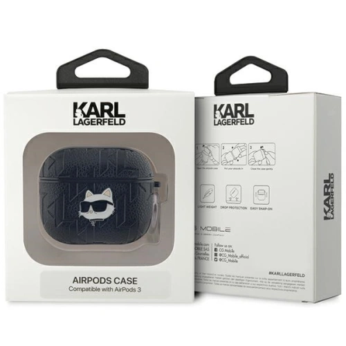 Kup Etui Karl Lagerfeld KLA3PGCHPK Apple AirPods 3 cover Monogram Choupette Head negru/black - KLD2039 - {ean13} - Sklep Home Screen