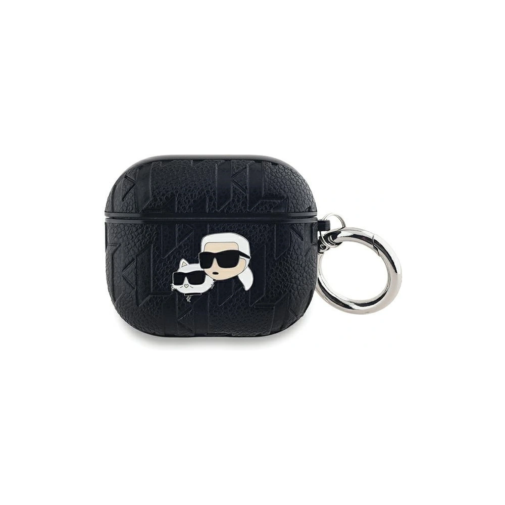 Etui Karl Lagerfeld KLA3PGKCPK Apple AirPods 3 cover Monogram Karl & Choupette Head czarny/black
