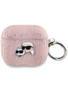 Etui Karl Lagerfeld KLA3PGKCPP Apple AirPods 3 cover Monogram Karl & Choupette Head różowy/pink