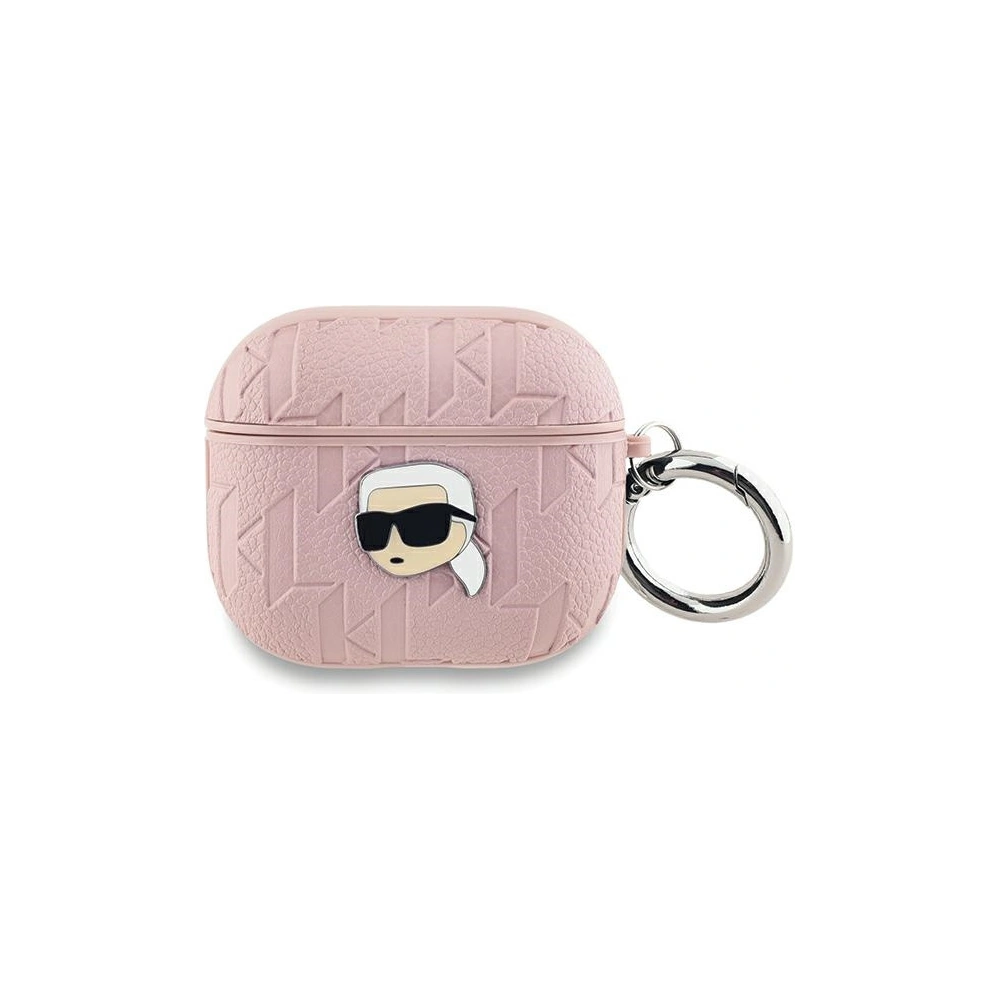 Etui Karl Lagerfeld KLA3PGKIPP Apple AirPods 3 cover Monogram Karl Head różowy/pink