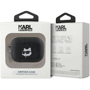 Buy Karl Lagerfeld KLAP2PGCHPK Apple AirPods Pro (2 gen) cover Monogram Choupette Head black - KLD2045 - {ean13} - Home Screen Store Europe