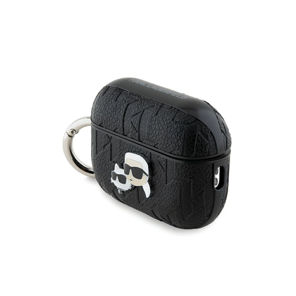Etui Karl Lagerfeld KLAP2PGKCPK Apple AirPods Pro (2. generacji) cover Monogram Karl & Choupette Head czarny/black