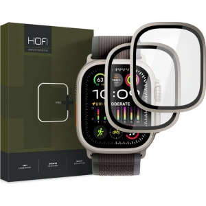 Kup Gehärtetes Glas Hofi Glass Ring Apple Watch Ultra 1 / 2 49mm Titan [2 PACK] - HOFI506 - {ean13} - Sklep Home Screen