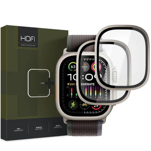 Kup Gehärtetes Glas Hofi Glass Ring Apple Watch Ultra 1 / 2 49mm Titan [2 PACK] - HOFI506 - {ean13} - Sklep Home Screen