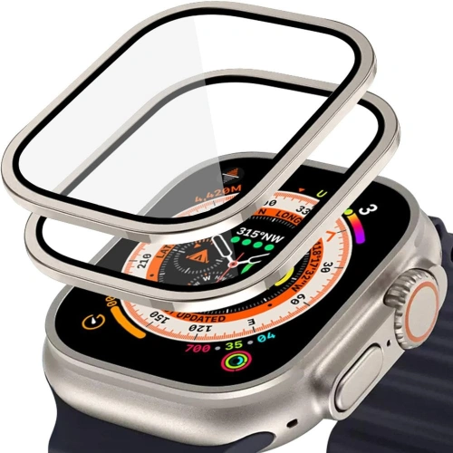 Kup Sticlă călită Hofi Ring de Sticlă Apple Watch Ultra 1 / 2 49mm Titan [2 PACK] - HOFI506 - {ean13} - Sklep Home Screen