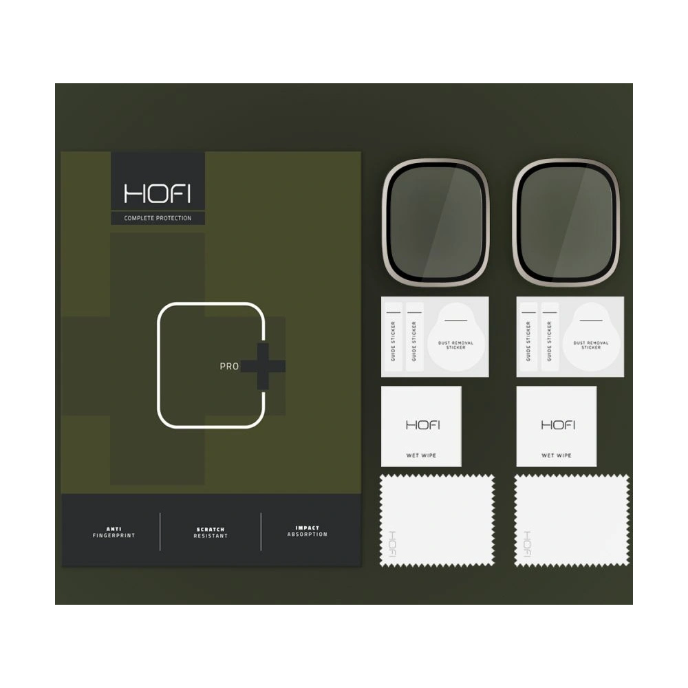 Szkło hartowane Hofi Glass Ring Apple Watch Ultra 1 / 2 49mm Titanium [2 PACK]