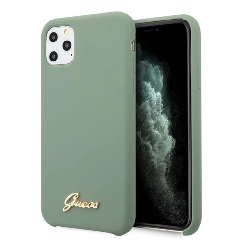 Kup Husă Guess GUHCN65LSLMGKA Apple iPhone 11 Pro Max khaki carcasă dură Silicon Vintage Logo Auriu - GUE275KHA - {ean13} - Sklep Home Screen