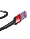 Kup USB-C kábel Baseus Cafule Huawei SuperCharge, QC 3.0, 5A 1m (fekete-piros) - BSU692BLKRED - {ean13} - Sklep Home Screen