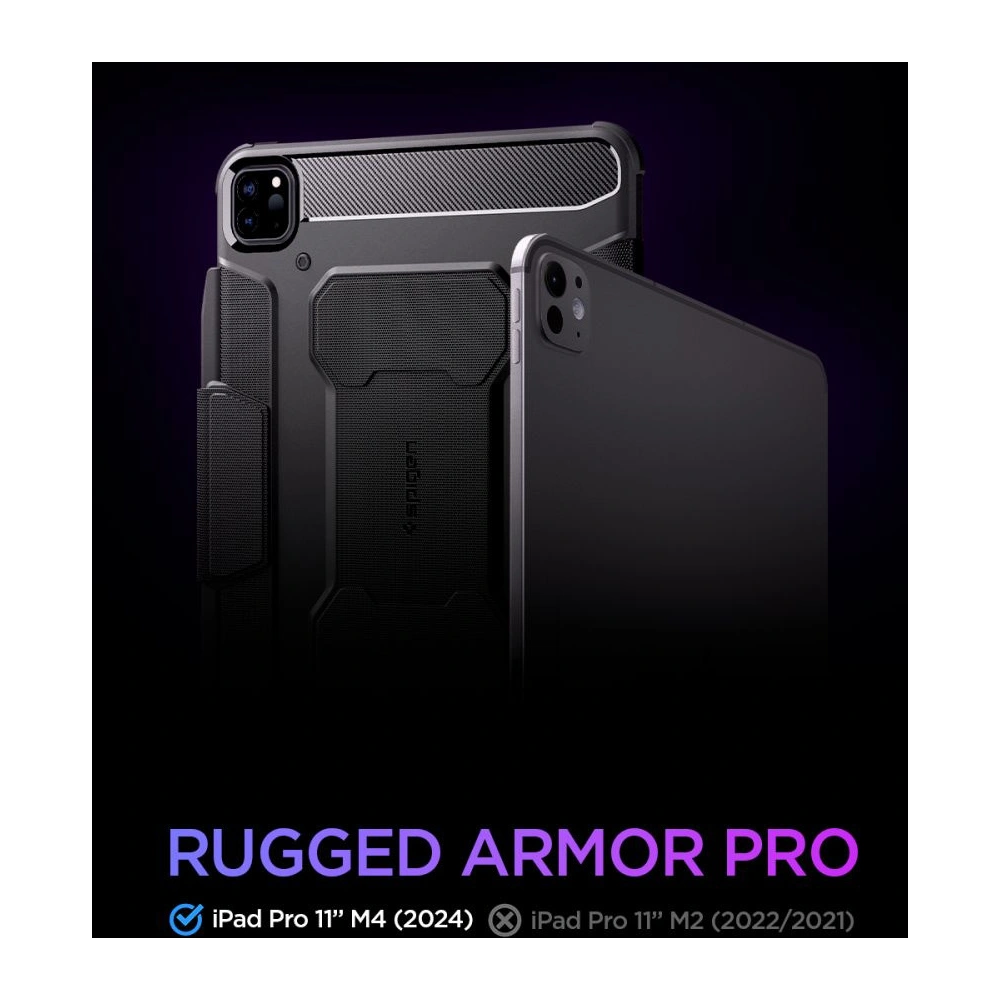 Etui Spigen Rugged Armor Pro Apple iPad Pro 11" 2024 (5. generacji) Black