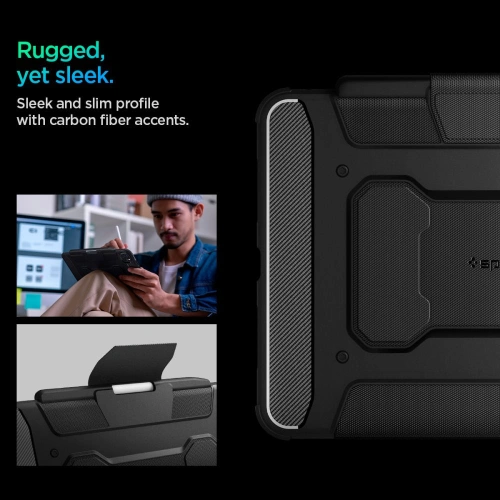 Kup Etui Spigen Rugged Armor Pro Apple iPad Pro 11" 2024 (5. generacji) Black - SPN3422 - {ean13} - Sklep Home Screen