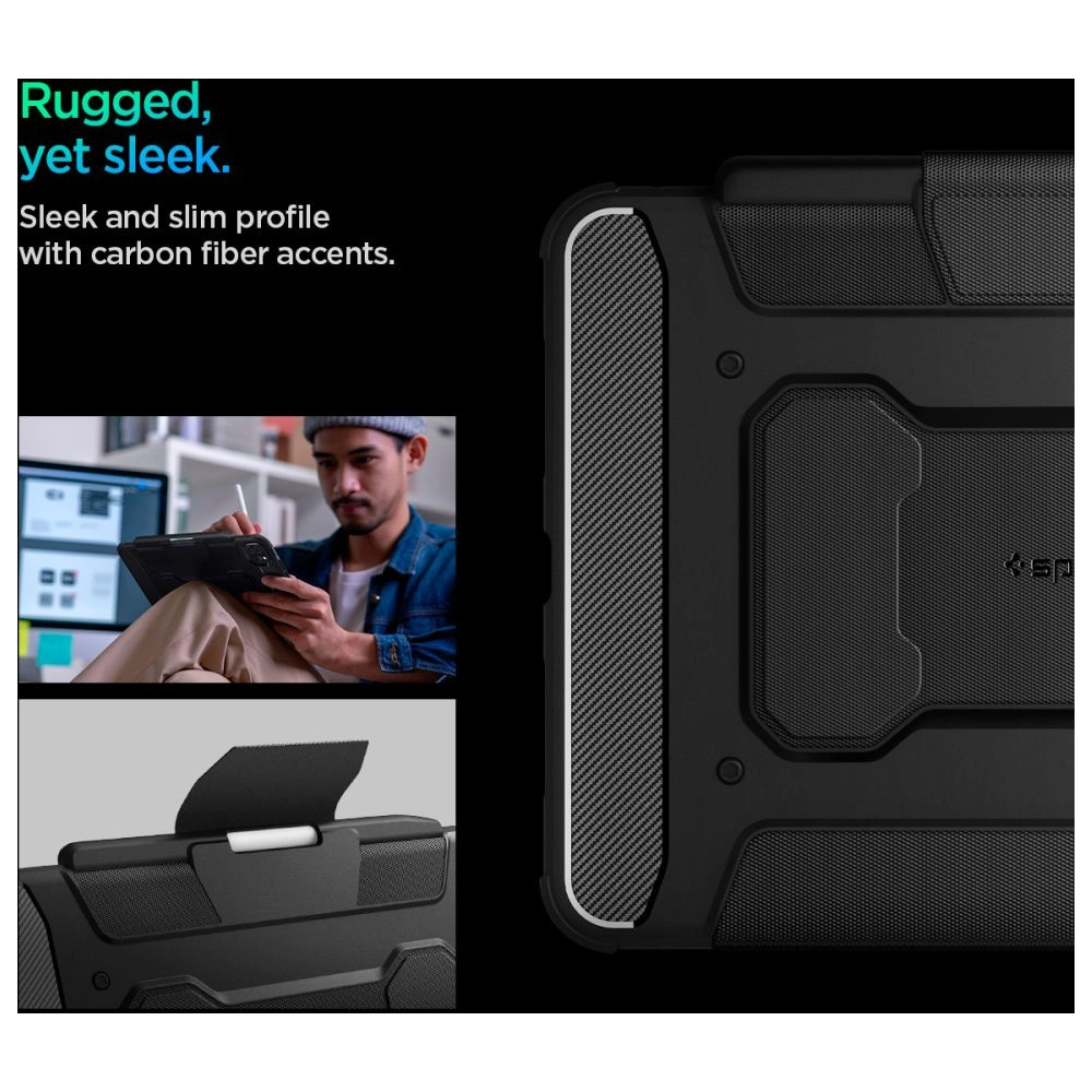 Etui Spigen Rugged Armor Pro Apple iPad Pro 11" 2024 (5. generacji) Black