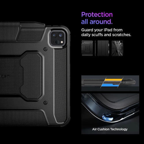 Kup Etui Spigen Rugged Armor Pro Apple iPad Pro 11" 2024 (5. generacji) Black - SPN3422 - {ean13} - Sklep Home Screen