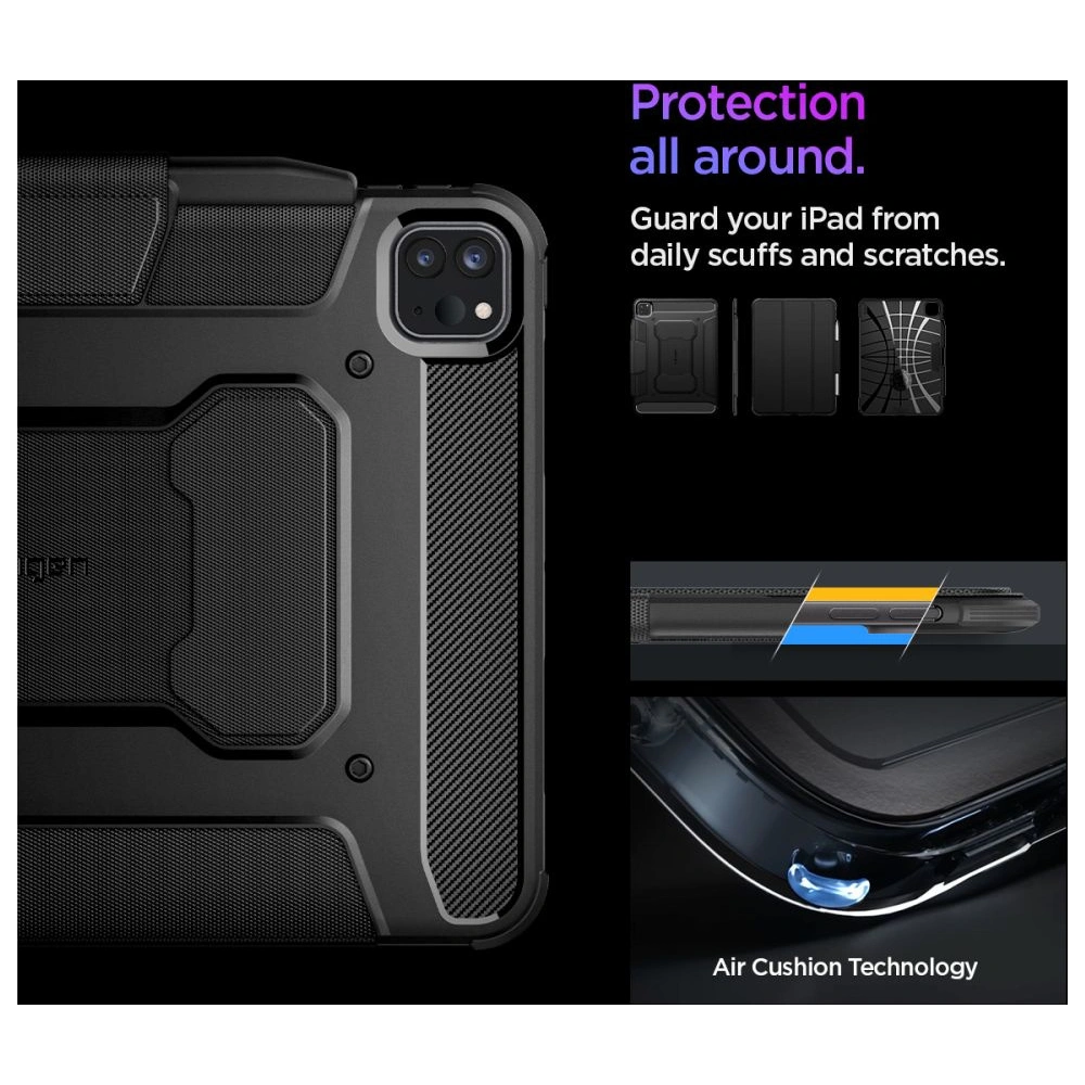 Etui Spigen Rugged Armor Pro Apple iPad Pro 11" 2024 (5. generacji) Black