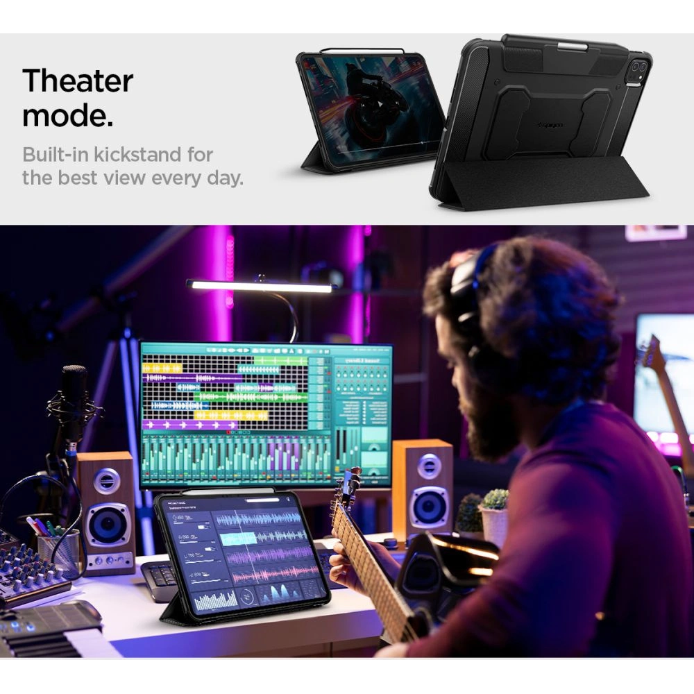 Etui Spigen Rugged Armor Pro Apple iPad Pro 11" 2024 (5. generacji) Black