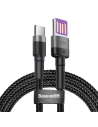 Kup USB-C kábel Baseus Cafule Huawei SuperCharge, QC 3.0, 5A 1m (fekete-szürke) - BSU693BLKGRY - {ean13} - Sklep Home Screen