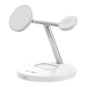 Kup Ładowarka indukcyjna 3w1 Tech-Protect A35 QI 15W Magnetic Magsafe Wireless Charger + kabel USB-C / USB-C 100cm white - THP2852 - {ean13} - Sklep Home Screen