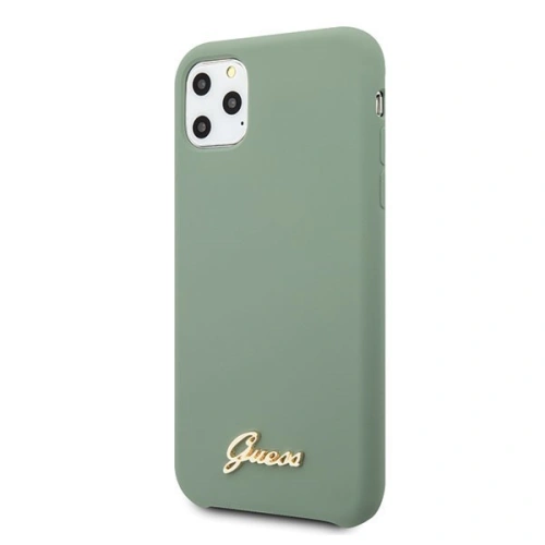 Kup Husă Guess GUHCN65LSLMGKA Apple iPhone 11 Pro Max khaki carcasă dură Silicon Vintage Logo Auriu - GUE275KHA - {ean13} - Sklep Home Screen