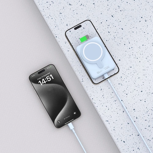 Buy Tech-Protect LifeMag PB11 wireless powerbank MagSafe 15W 10000mah Blue - THP2854 - {ean13} - Home Screen Store Europe