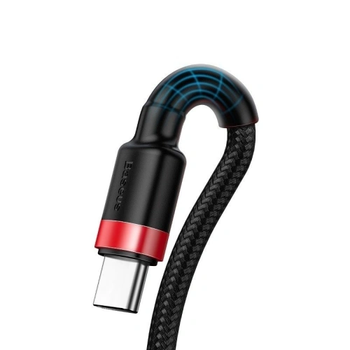 Kup USB-C kábel Baseus Cafule Huawei SuperCharge, QC 3.0, 5A 1m (fekete-piros) - BSU692BLKRED - {ean13} - Sklep Home Screen