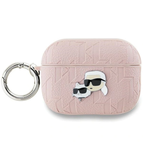 Kup Etui Karl Lagerfeld KLAP2PGKCPP Apple AirPods Pro (2. generációs) borító Monogram Karl & Choupette Head rózsaszín/pink - KLD2047 - {ean13} - Sklep Home Screen