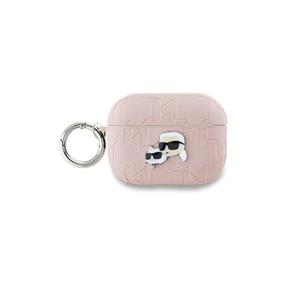 Etui Karl Lagerfeld KLAP2PGKCPP Apple AirPods Pro (2. generacji) cover Monogram Karl & Choupette Head różowy/pink