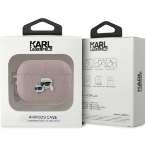 Buy Karl Lagerfeld KLAP2PGKCPP Apple AirPods Pro (2 gen) cover Monogram Karl & Choupette Head pink - KLD2047 - {ean13} - Home Screen Store Europe