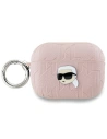 Etui Karl Lagerfeld KLAP2PGKIPP Apple AirPods Pro (2. generációs) borító Monogram Karl Head rózsaszín/pink