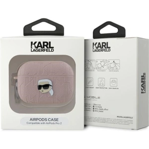 Buy Karl Lagerfeld KLAP2PGKIPP Apple AirPods Pro (2 gen) cover Monogram Karl Head pink - KLD2049 - {ean13} - Home Screen Store Europe