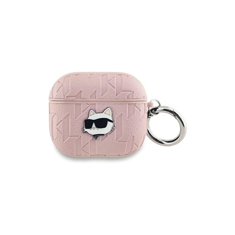 Etui Karl Lagerfeld KLAP2PGCHPP Apple AirPods Pro (2. generacji) cover Monogram Choupette Head różowy/pink