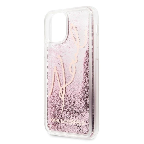Kup Karl Lagerfeld KLHCN65TRKSRG iPhone 11 Pro Max rozé-auriu Glitter Signature - KLD187RS - {ean13} - Sklep Home Screen