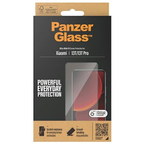 Kup Sticlă securizată PanzerGlass Ultra-Wide Fit Xiaomi 13T / 13T Pro negru/black - PZG653 - {ean13} - Sklep Home Screen