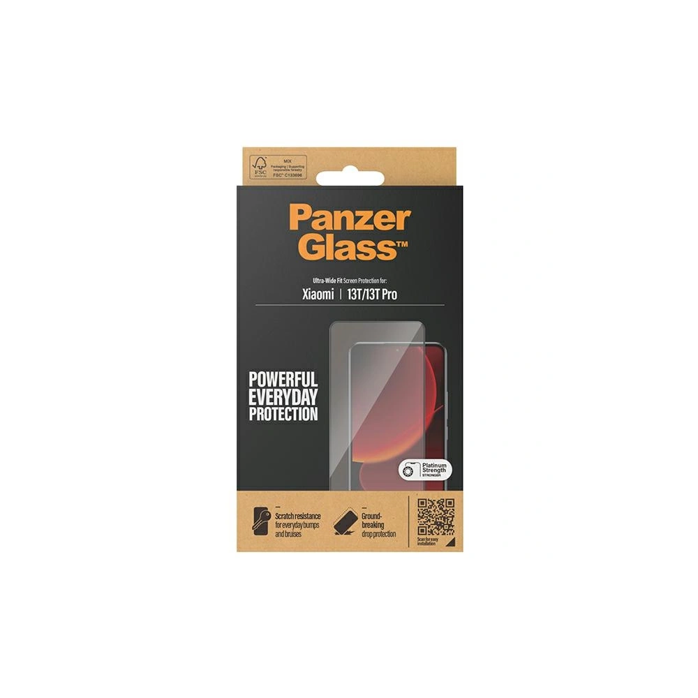 Szkło hartowane PanzerGlass Ultra-Wide Fit Xiaomi 13T / 13T Pro czarny/black