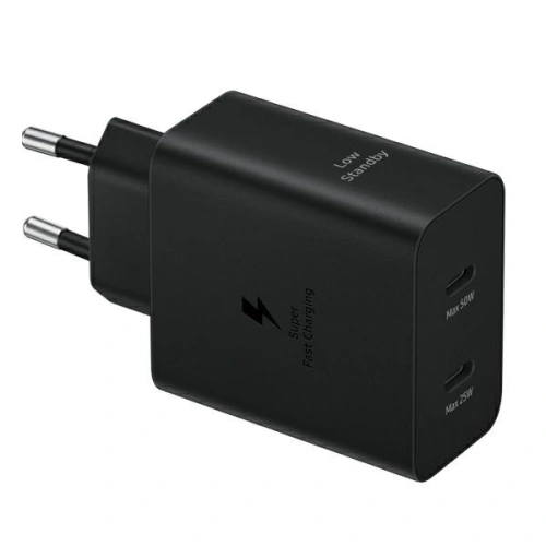 Kup Netzteil Samsung EP-T5020XBEGEU USB-C 25W, USB-C 50W PD + USB-C / USB-C Kabel 5A 1.8m Super Fast Charge schwarz/black - SMG1108 - {ean13} - Sklep Home Screen