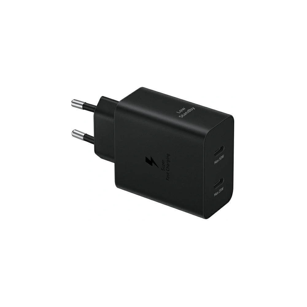 Ładowarka sieciowa Samsung EP-T5020XBEGEU USB-C 25W, USB-C 50W PD + kabel USB-C / USB-C 5A 1.8m Super Fast Charge czarny/black