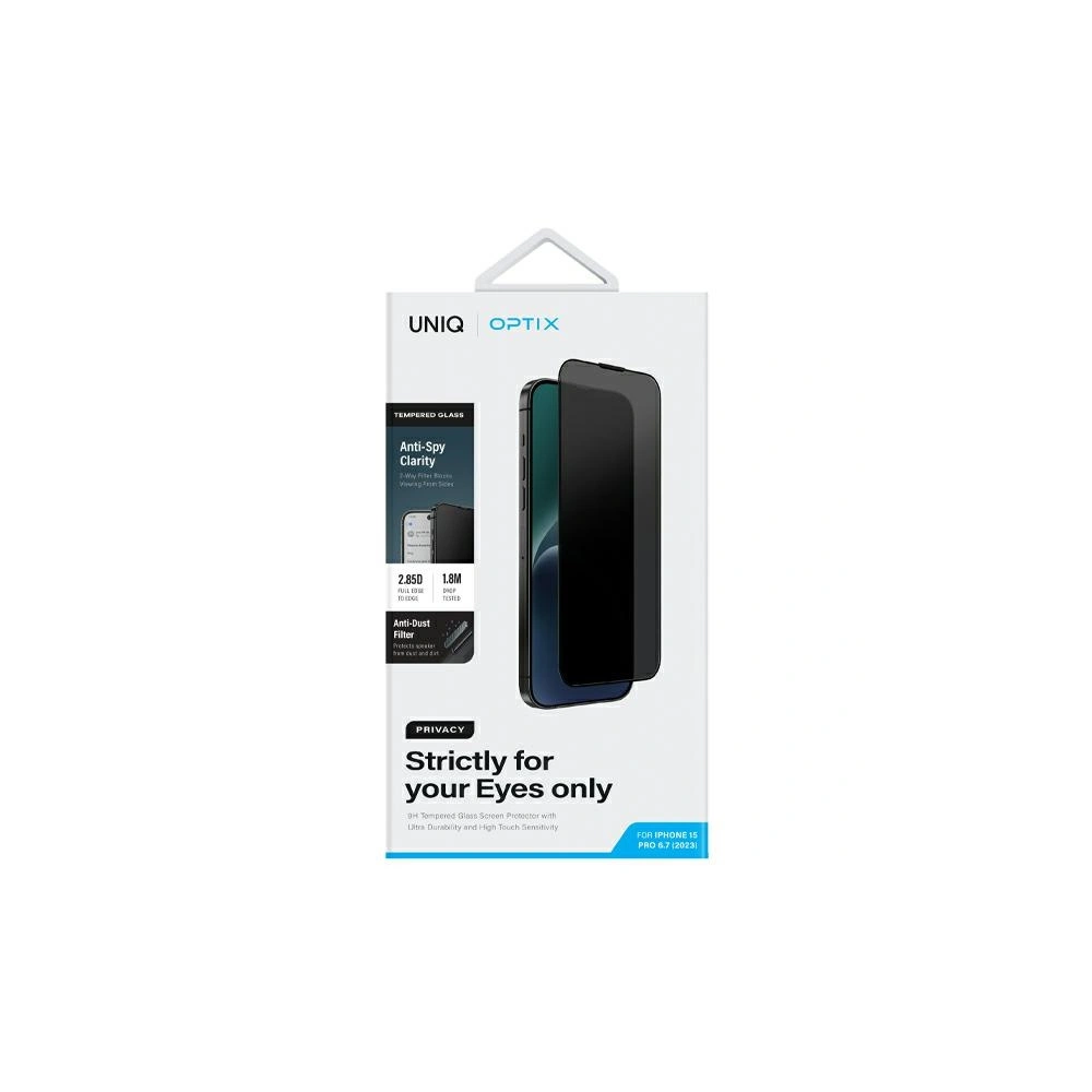Szkło prywatyzujące UNIQ Optix Privacy Apple iPhone 15 Pro Max