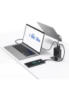 Kup USAMS US-CC168 Netzladegerät USB-A, 2xUSB-C T52 PD 140W Schnellladung + USB-C / USB-C Kabel 240W schwarz/black - USA1117 - {ean13} - Sklep Home Screen