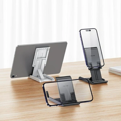Buy USAMS US-ZJ073 folding desk stand for phone/tablet white - USA1118 - {ean13} - Home Screen Store Europe