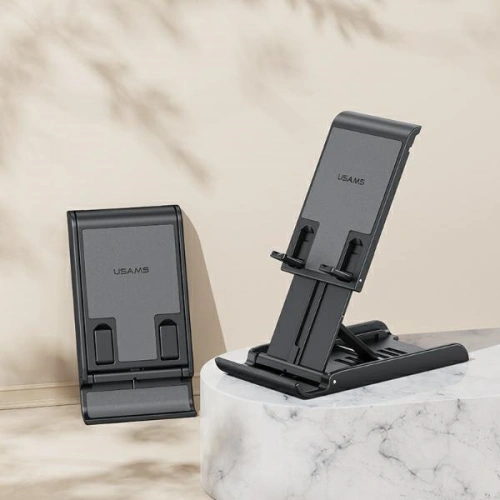 Buy USAMS US-ZJ073 folding desk stand for phone/tablet white - USA1118 - {ean13} - Home Screen Store Europe